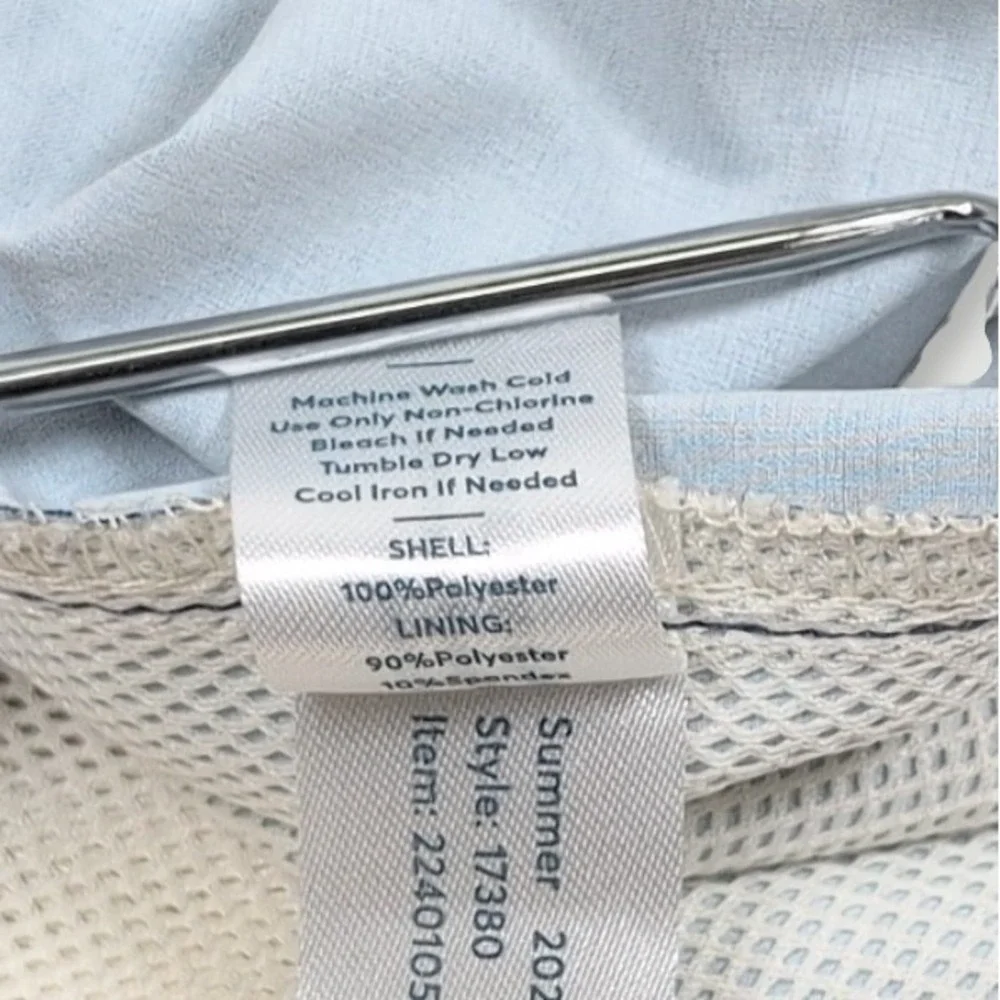 Marine Layer Striped Board Shorts Mens 32 Blue Resort Beach Surf Swimwear